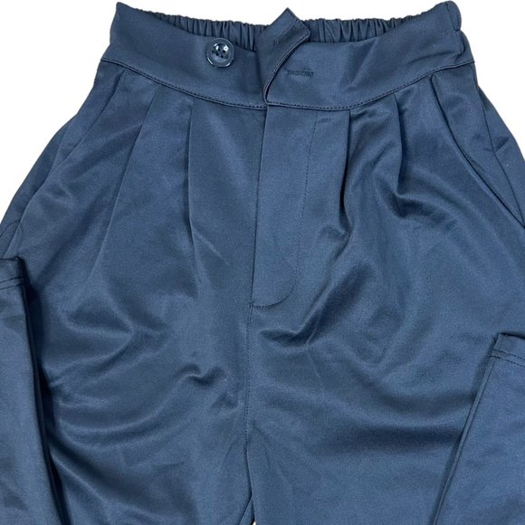 Women Dress Pants Size XS P Black High Rise Elastic Waist Leg Straight Stretch - Picture 6 of 9